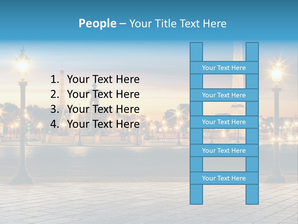 Ancien Tour Eiffel Paris PowerPoint Template