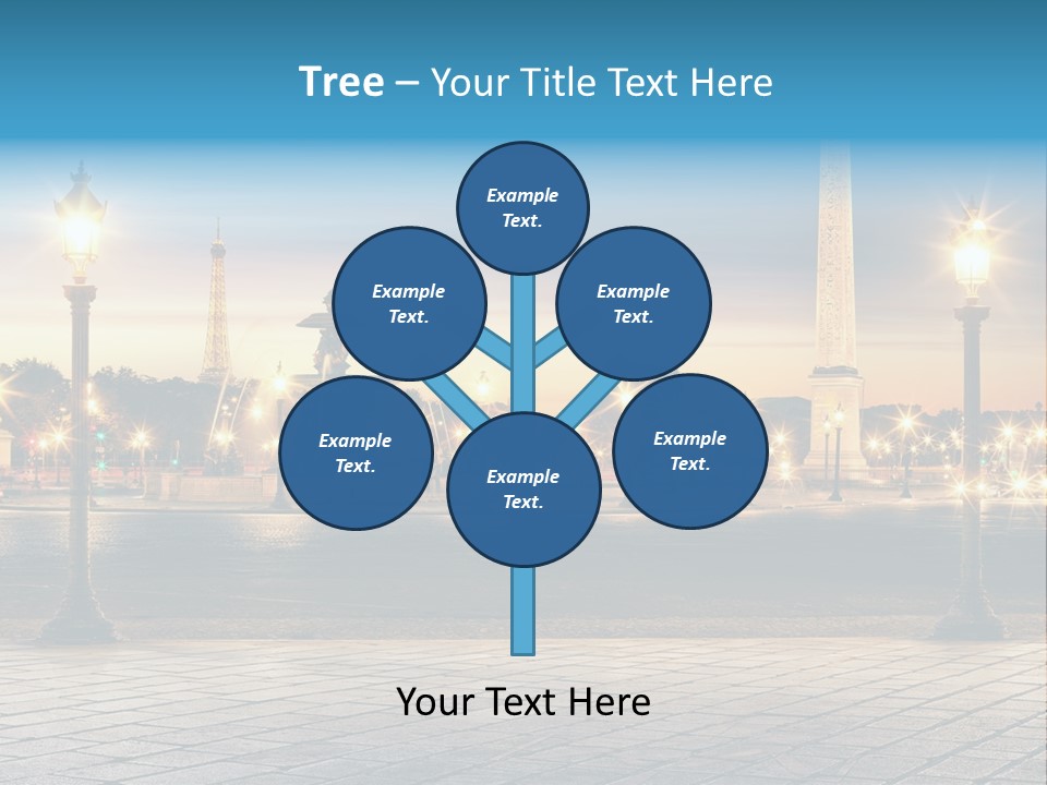 Ancien Tour Eiffel Paris PowerPoint Template