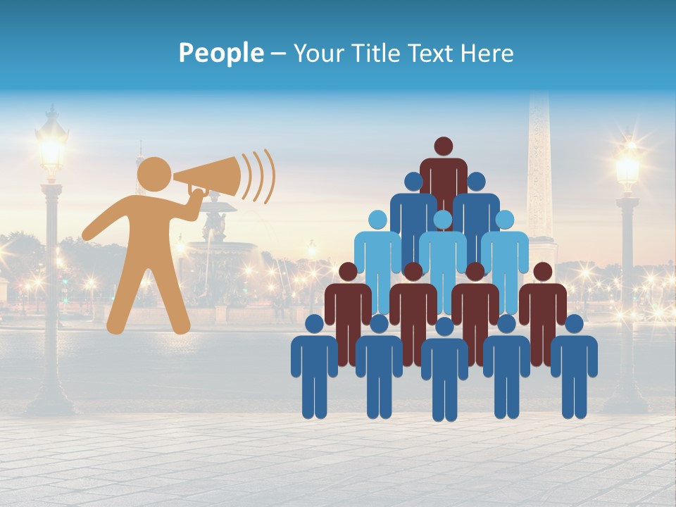 Ancien Tour Eiffel Paris PowerPoint Template