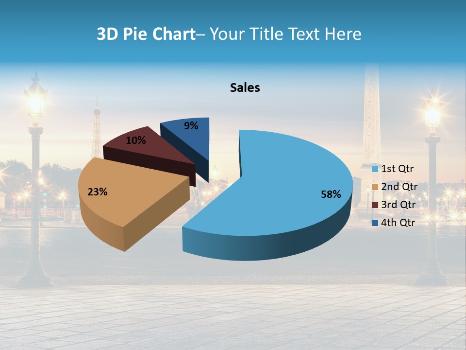 Ancien Tour Eiffel Paris PowerPoint Template