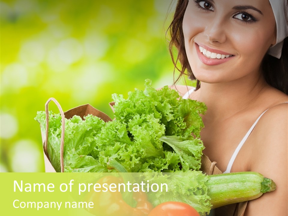 Diet Bag White PowerPoint Template