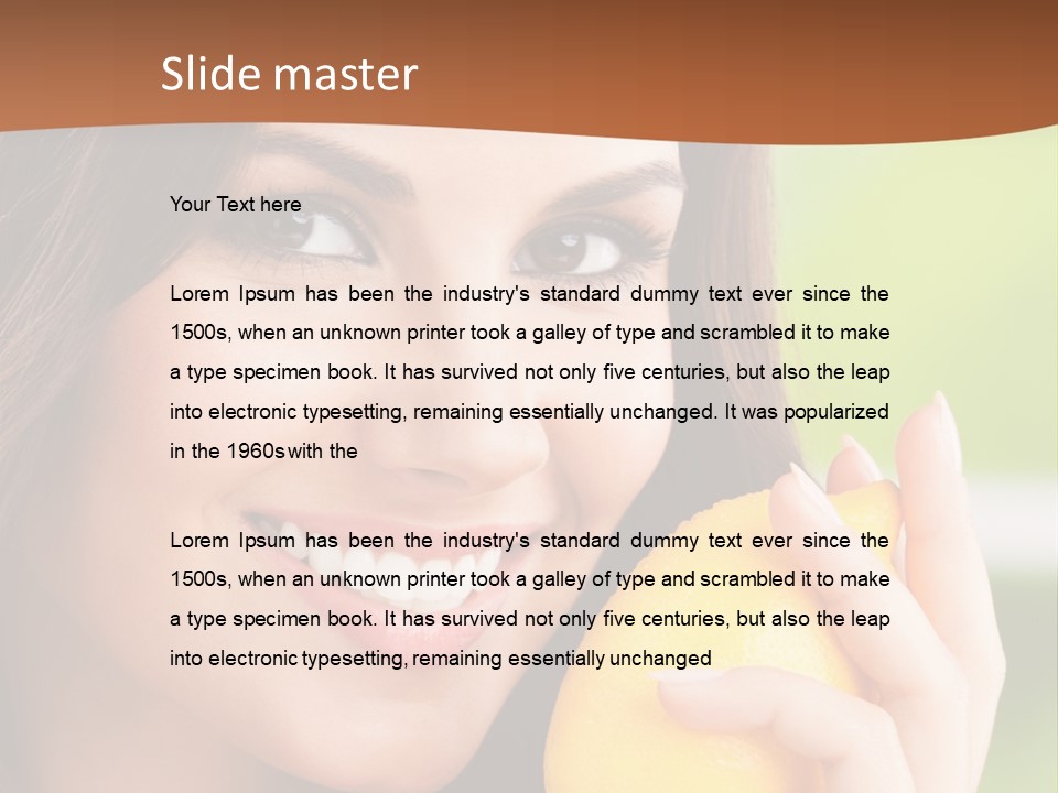 European Smile Happy PowerPoint Template