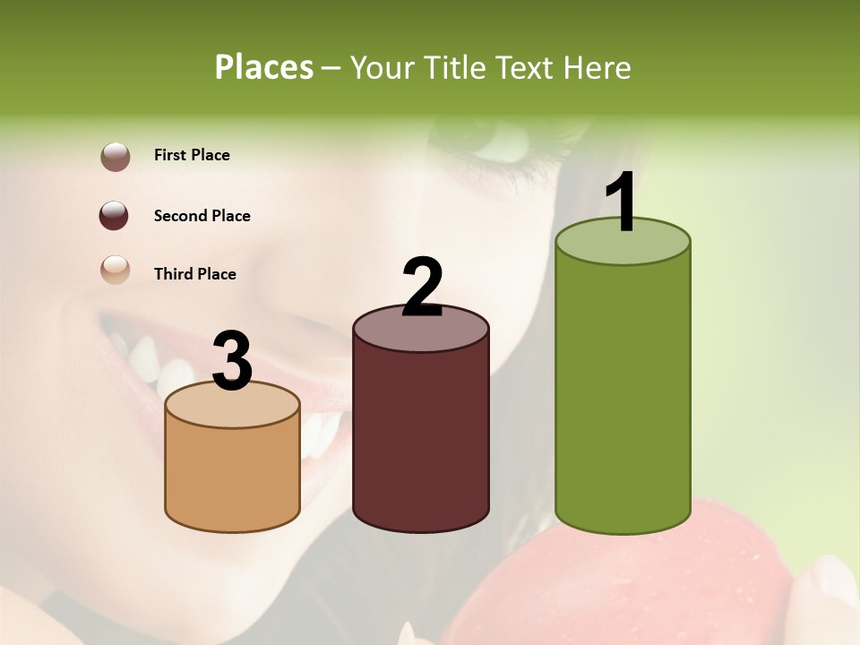 Smile Food Apple PowerPoint Template