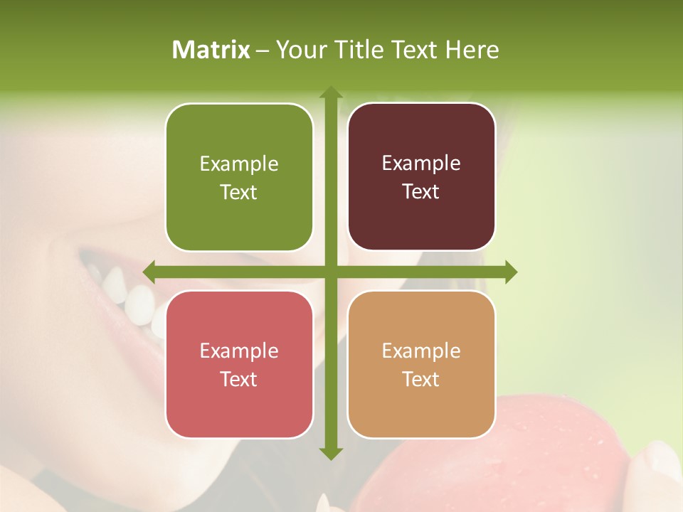 Smile Food Apple PowerPoint Template