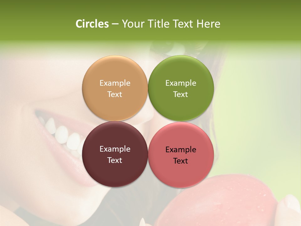 Smile Food Apple PowerPoint Template