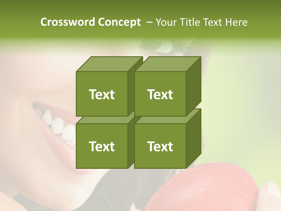 Smile Food Apple PowerPoint Template