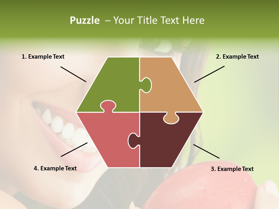 Smile Food Apple PowerPoint Template