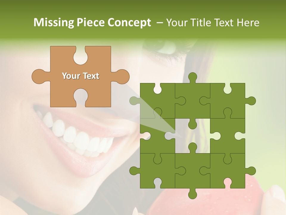 Smile Food Apple PowerPoint Template