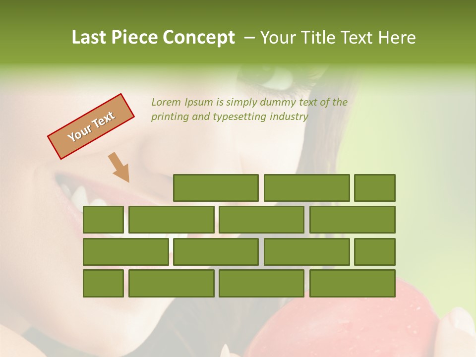 Smile Food Apple PowerPoint Template