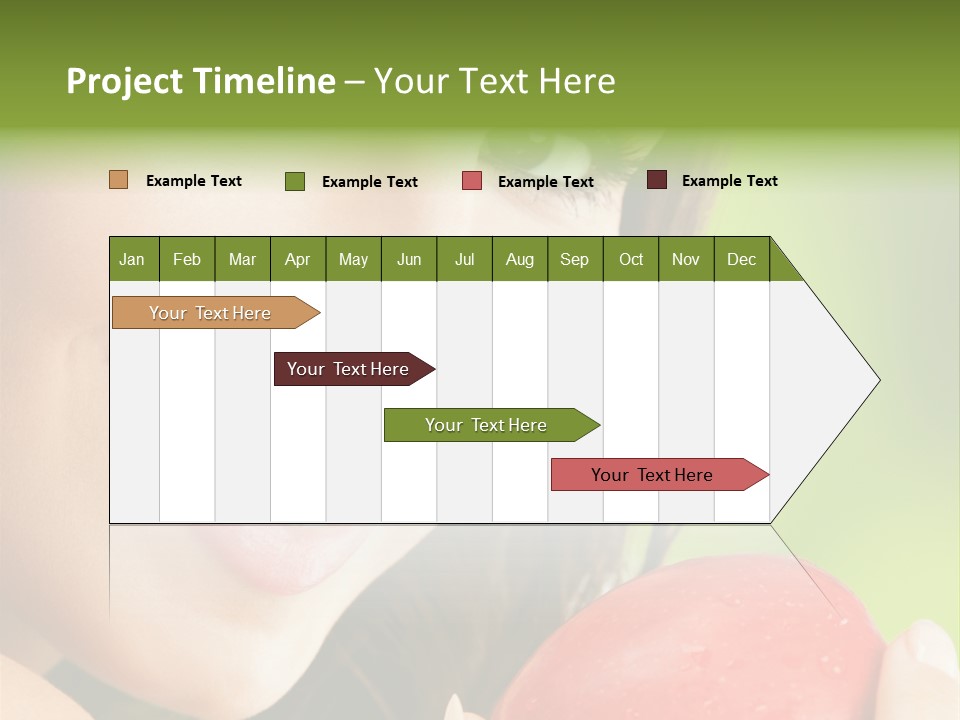 Smile Food Apple PowerPoint Template