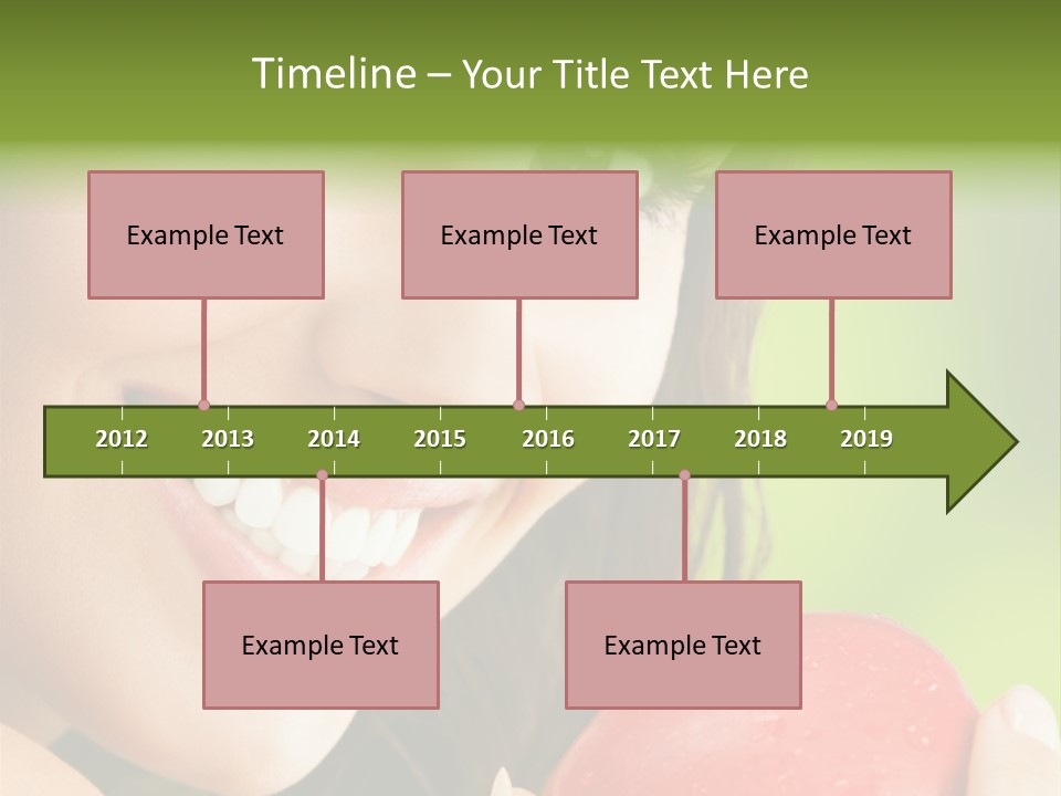 Smile Food Apple PowerPoint Template