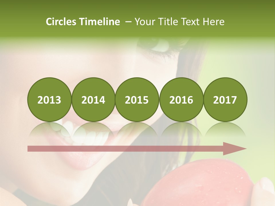 Smile Food Apple PowerPoint Template