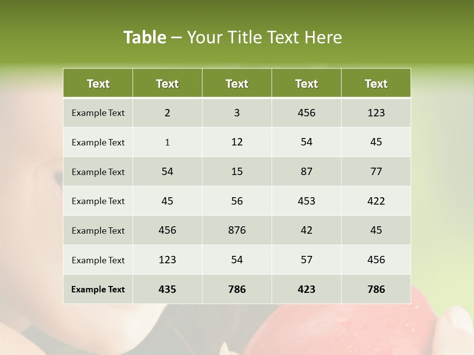 Smile Food Apple PowerPoint Template