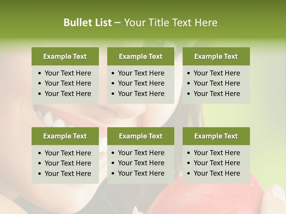 Smile Food Apple PowerPoint Template