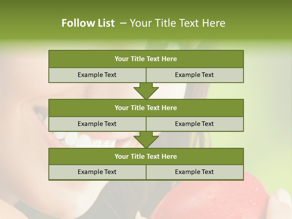 Smile Food Apple PowerPoint Template