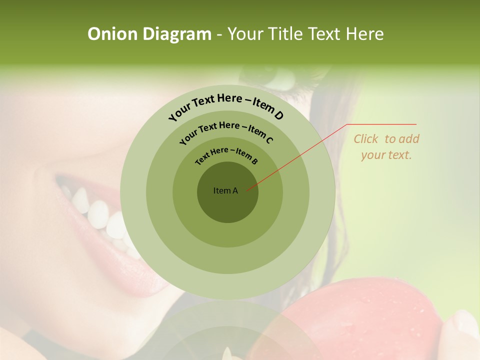 Smile Food Apple PowerPoint Template
