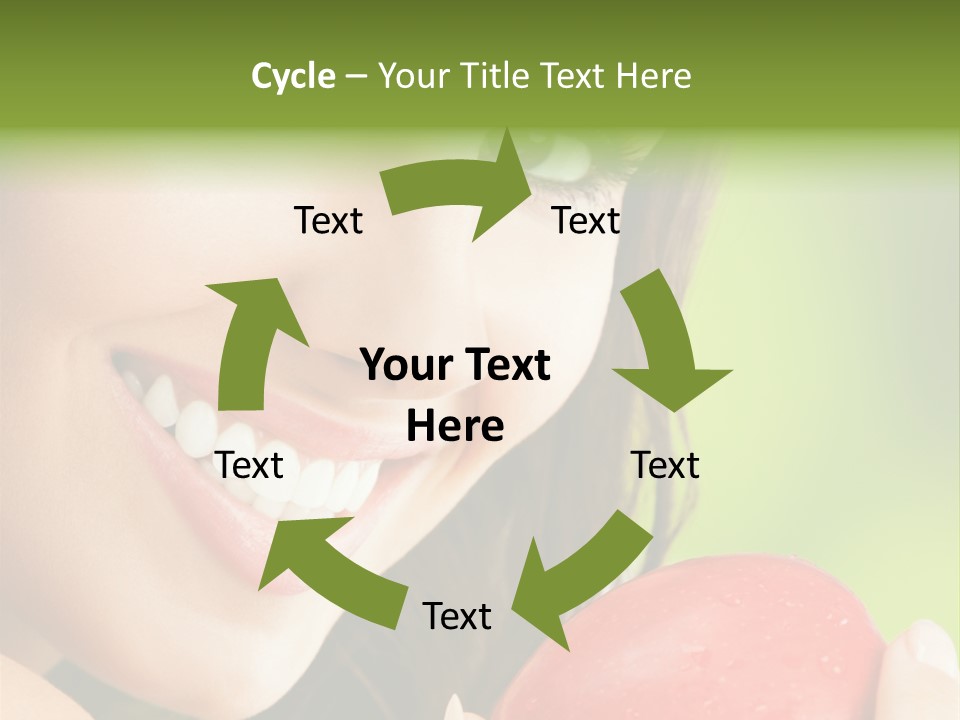 Smile Food Apple PowerPoint Template