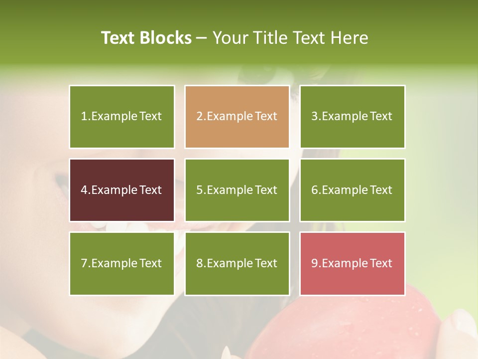 Smile Food Apple PowerPoint Template