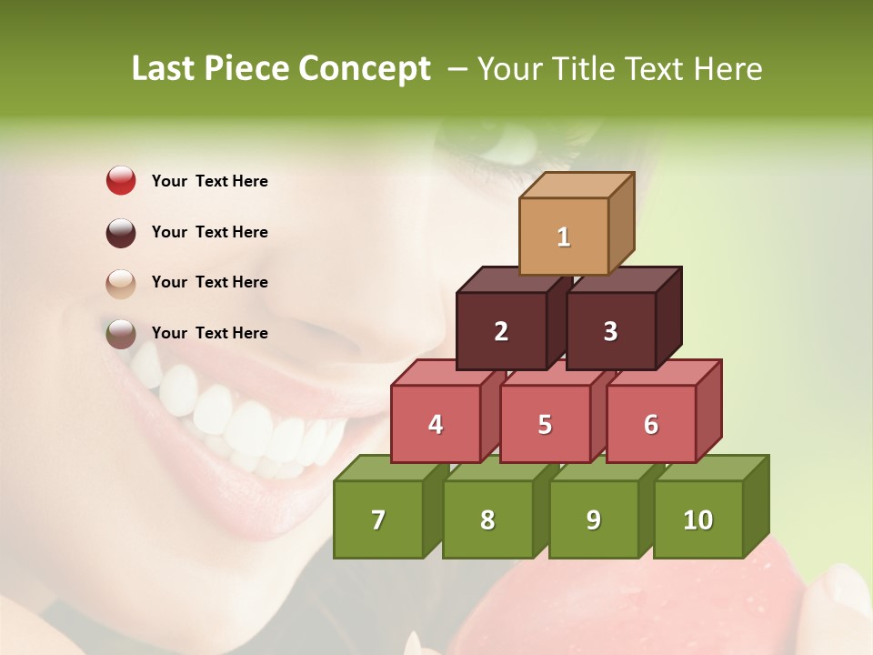 Smile Food Apple PowerPoint Template