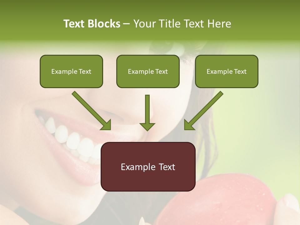 Smile Food Apple PowerPoint Template