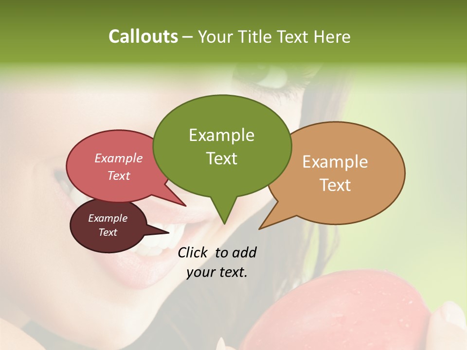 Smile Food Apple PowerPoint Template