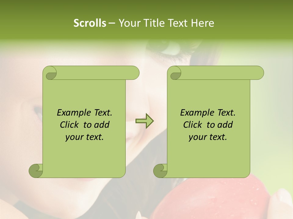 Smile Food Apple PowerPoint Template