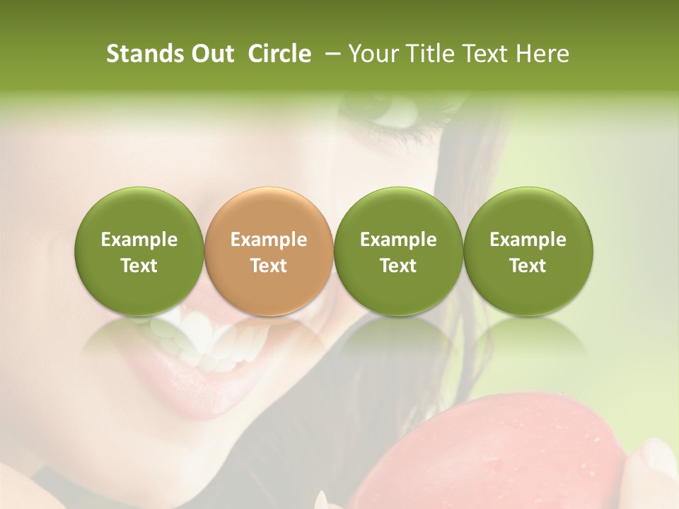 Smile Food Apple PowerPoint Template