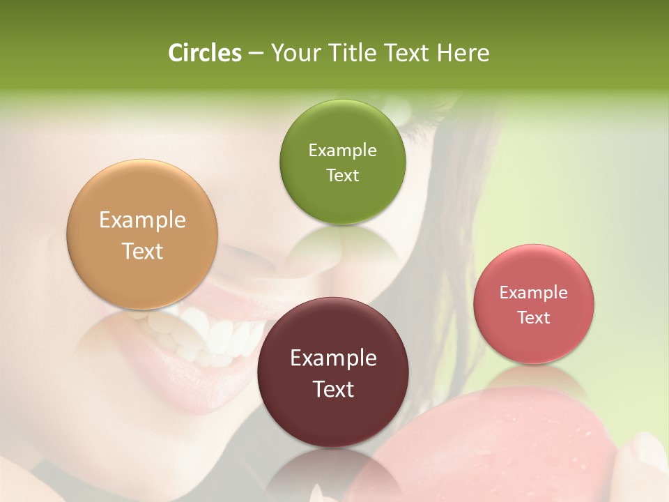 Smile Food Apple PowerPoint Template