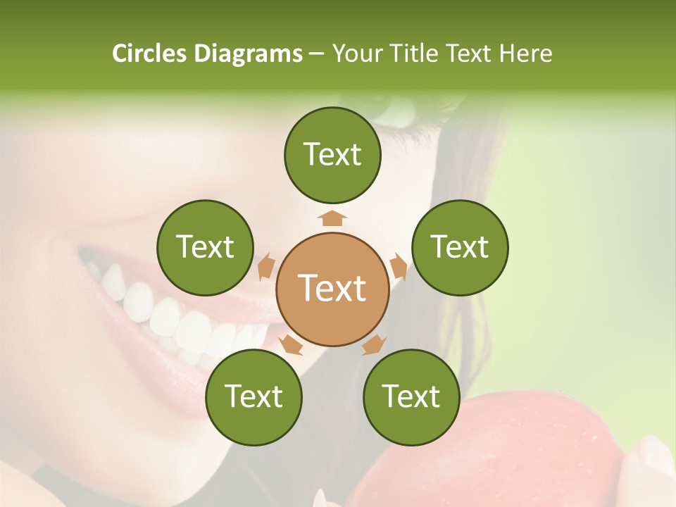 Smile Food Apple PowerPoint Template