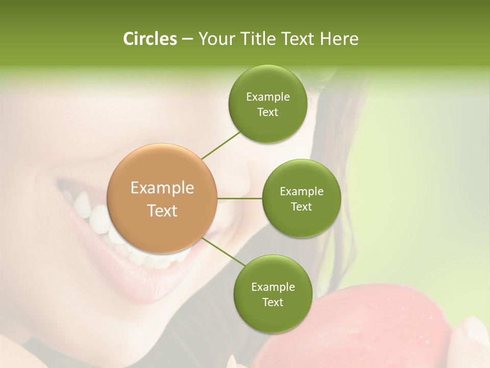 Smile Food Apple PowerPoint Template