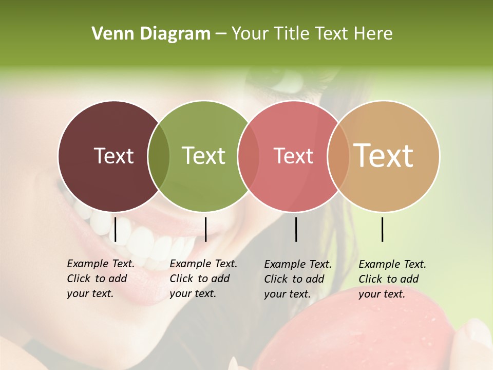 Smile Food Apple PowerPoint Template