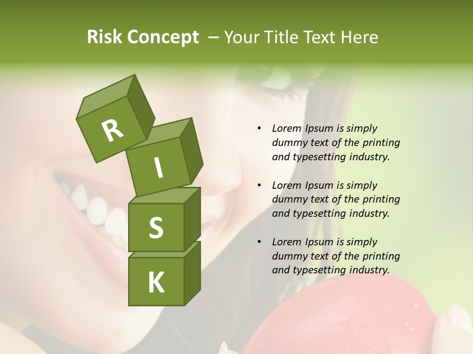 Smile Food Apple PowerPoint Template