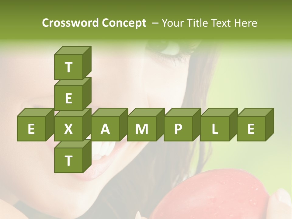 Smile Food Apple PowerPoint Template