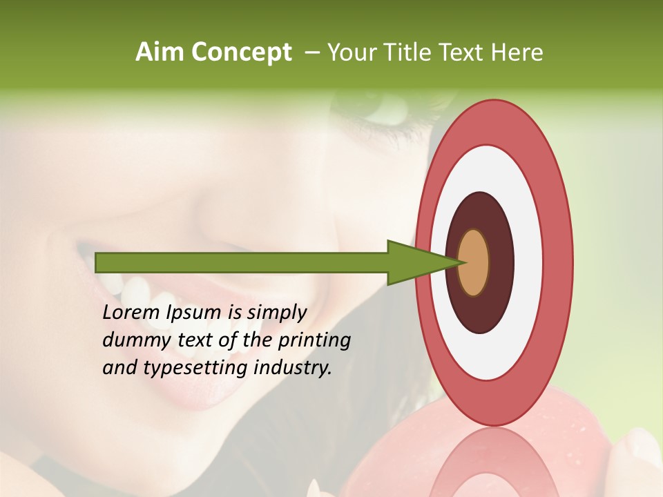 Smile Food Apple PowerPoint Template