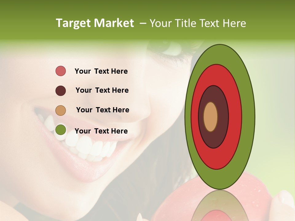 Smile Food Apple PowerPoint Template