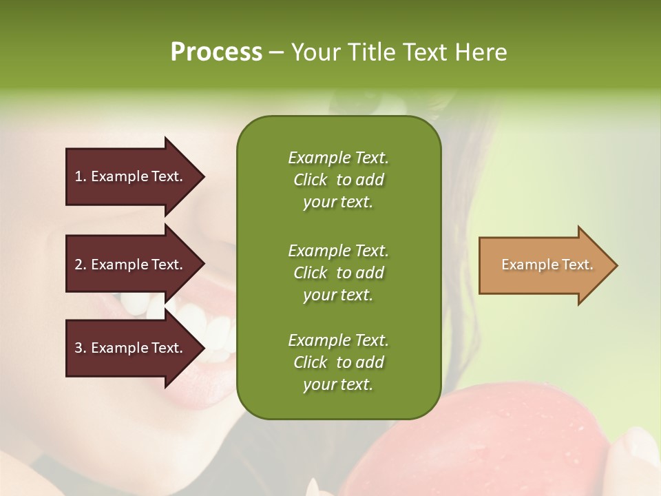 Smile Food Apple PowerPoint Template