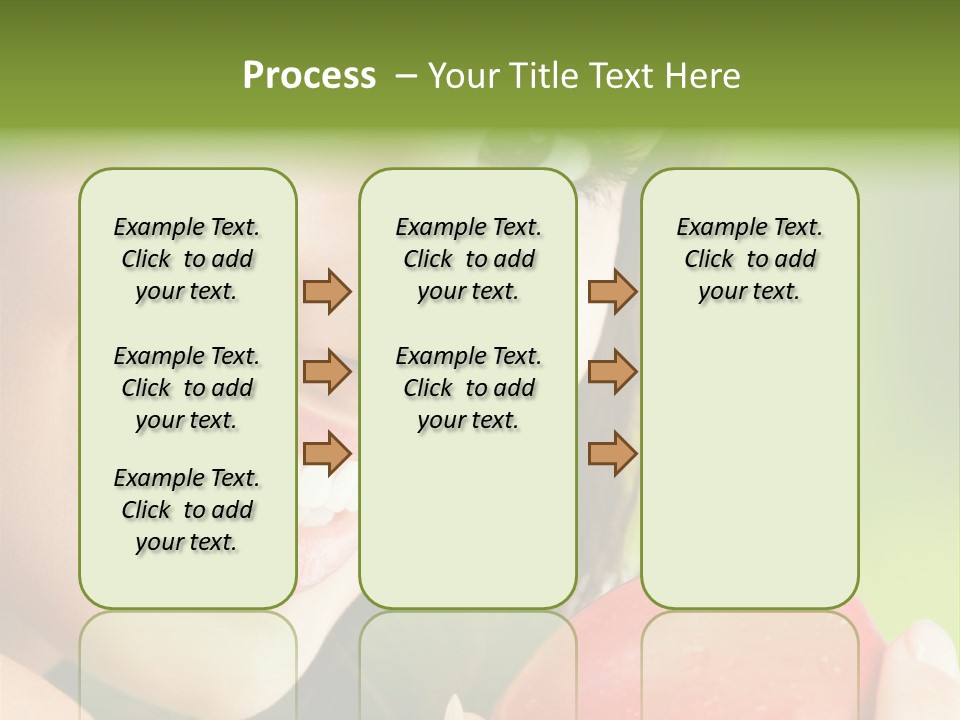 Smile Food Apple PowerPoint Template