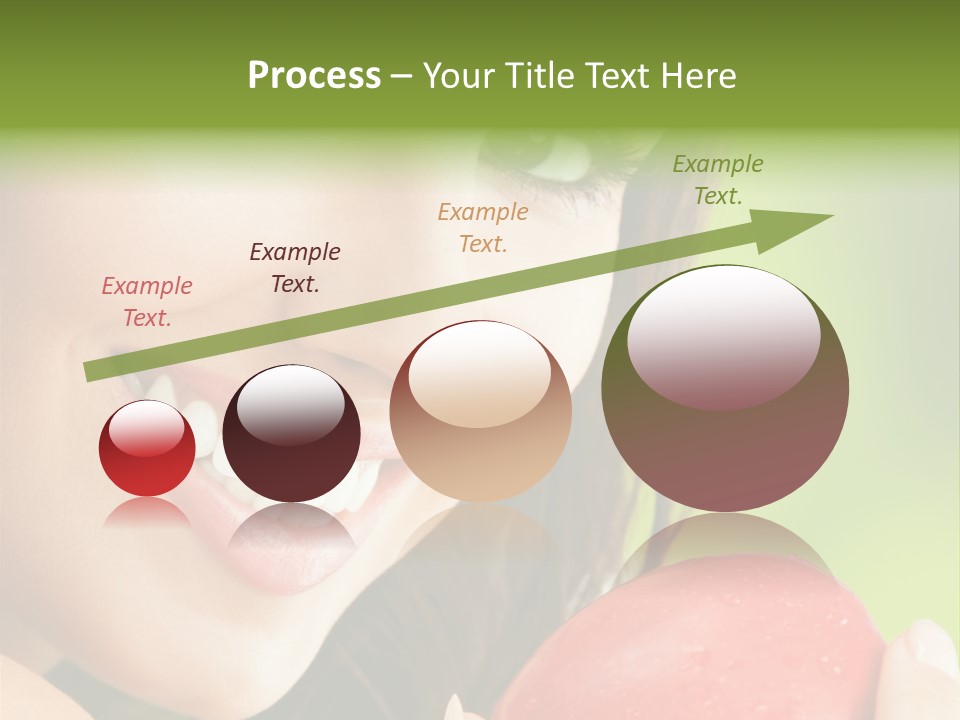 Smile Food Apple PowerPoint Template