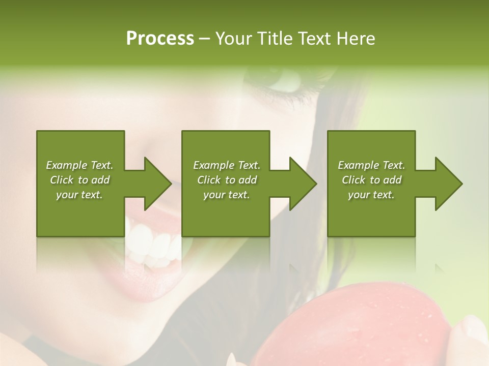 Smile Food Apple PowerPoint Template