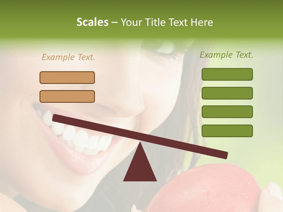Smile Food Apple PowerPoint Template