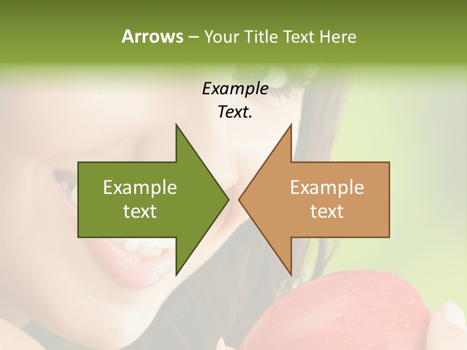 Smile Food Apple PowerPoint Template