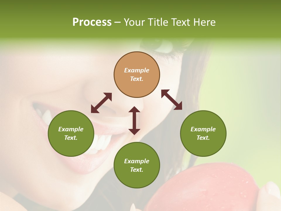 Smile Food Apple PowerPoint Template