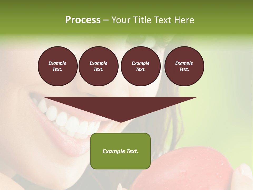 Smile Food Apple PowerPoint Template