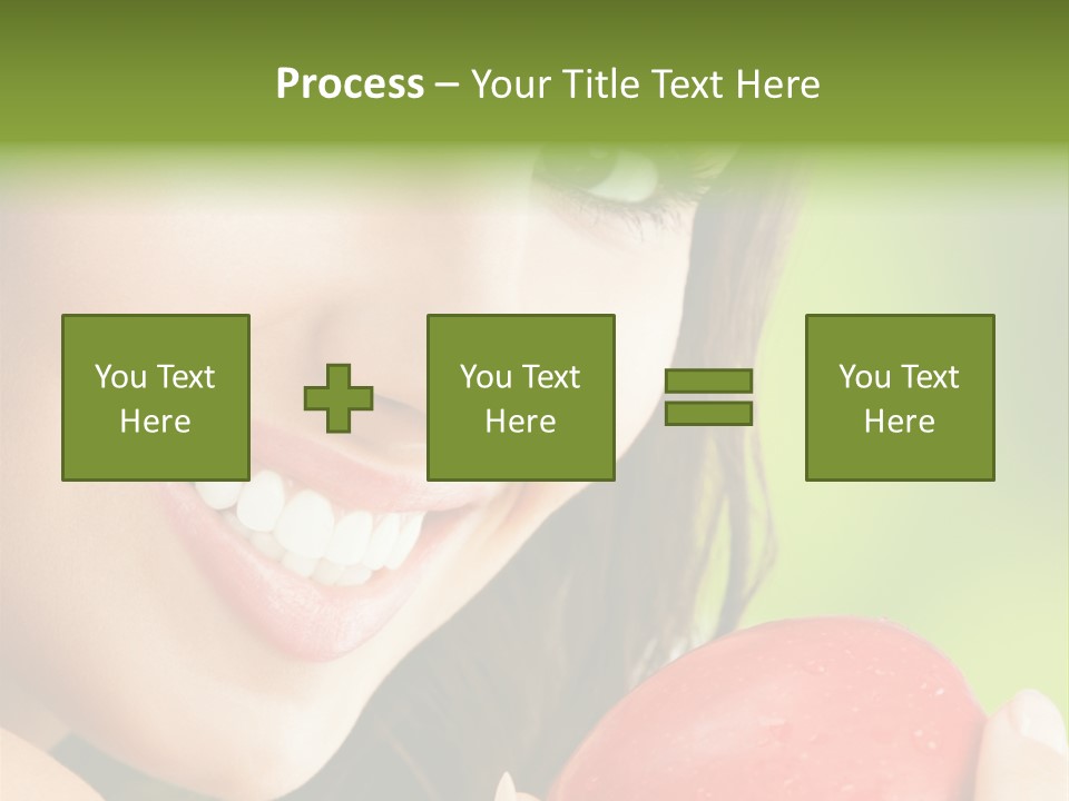 Smile Food Apple PowerPoint Template
