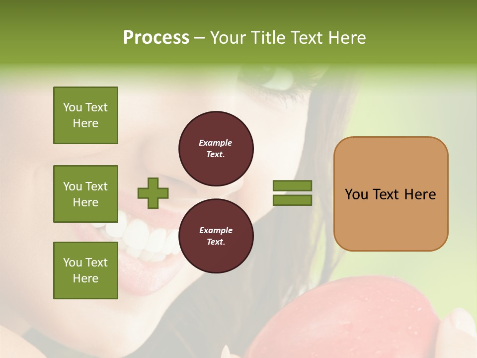 Smile Food Apple PowerPoint Template