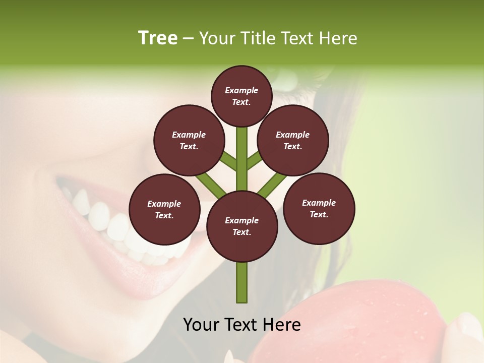 Smile Food Apple PowerPoint Template