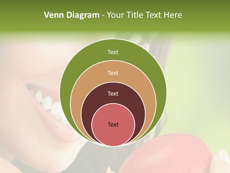 Smile Food Apple PowerPoint Template