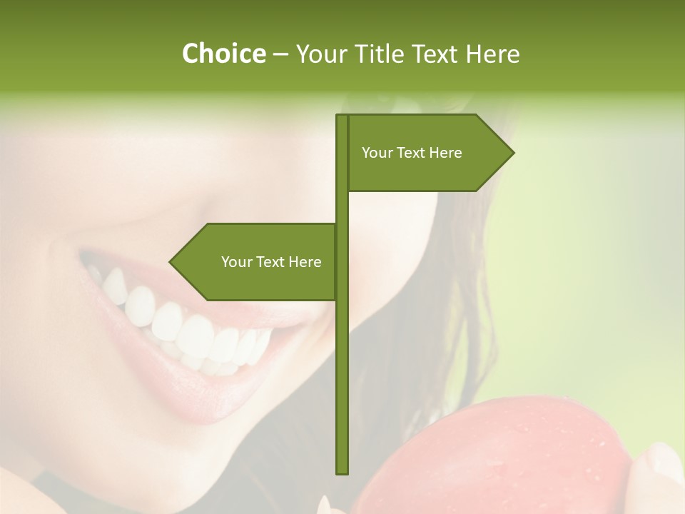 Smile Food Apple PowerPoint Template