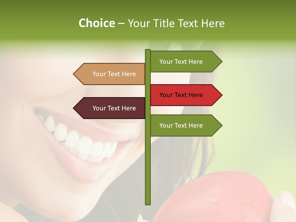 Smile Food Apple PowerPoint Template