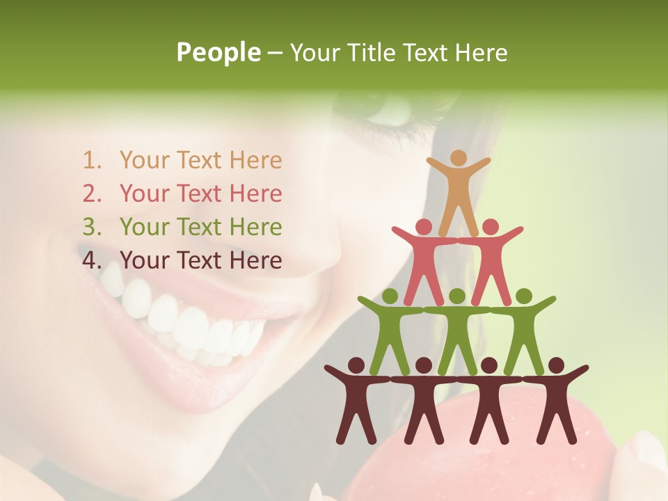 Smile Food Apple PowerPoint Template